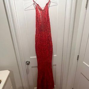 Galvan Red Gown